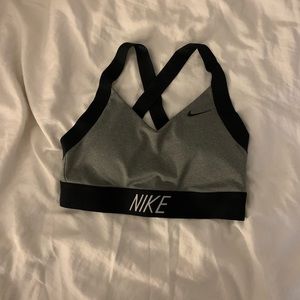 Nike grey sports bra